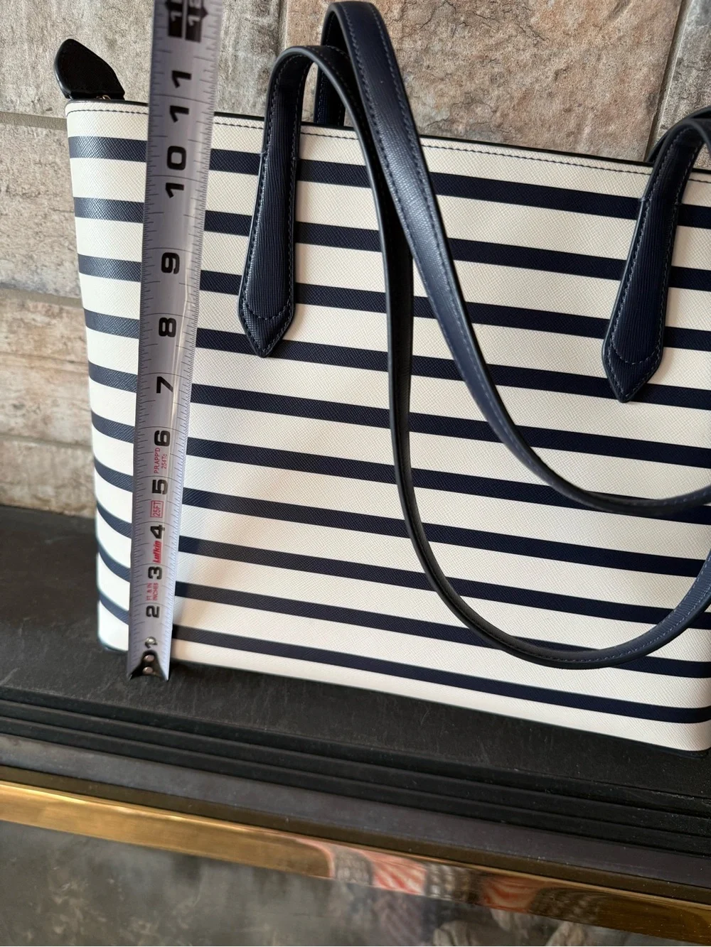kate spade Navy and White Striped Tote